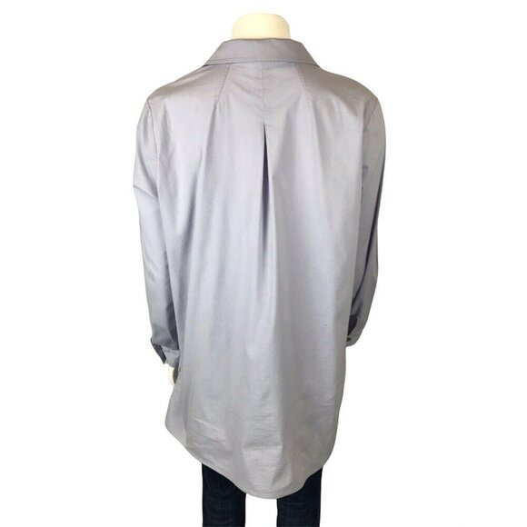 J Jill Womens Dress Shirt Size Small Button Front Long Sleeve Top Work Career - Picture 3 of 10